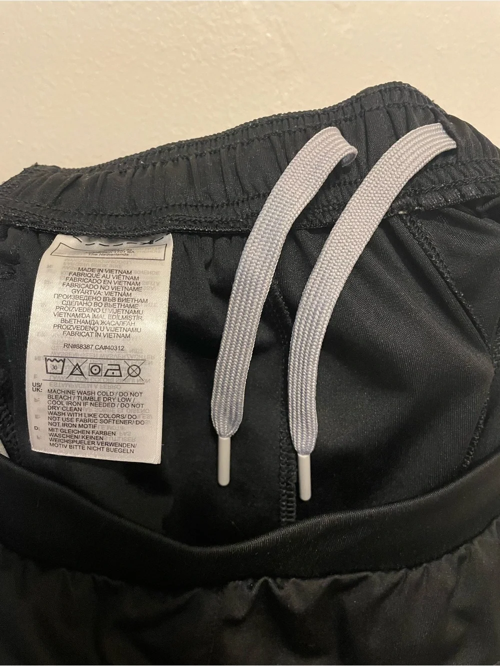 adidas Black Men’s Athletic Shorts with White Side Stripes